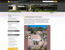 Tablet Screenshot of foundation.csulb.edu